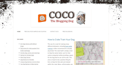 Desktop Screenshot of cocothebloggingdog.com